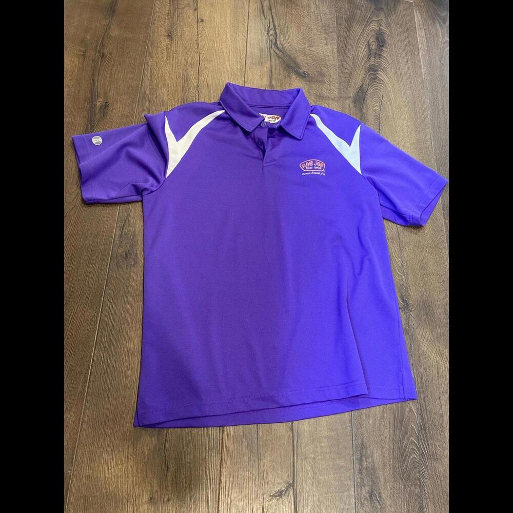 Ron Jon surf shop coca beach Florida purple medium polo collared shirt